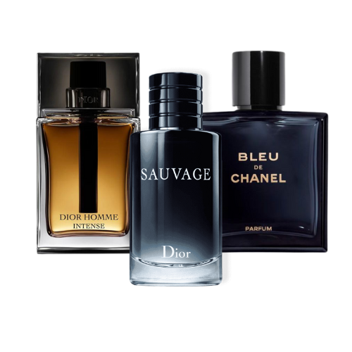 BLACK FRIDAY 3-FRAGRANCE SET: Dior Sauvage, Bleu de Chanel and Dior Homme Intense - 100ml