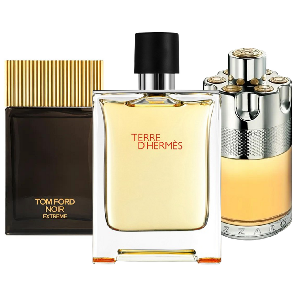 BLACK FRIDAY 3-FRAGRANCE SET: Terre d’Hermès, Azzaro Wanted and Tom Ford Noir Extreme - 100ml