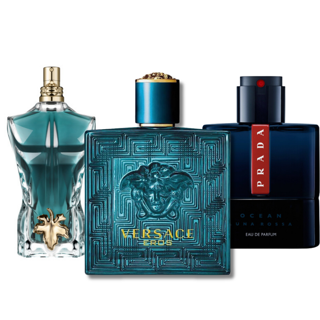 BLACK FRIDAY 3-FRAGRANCE SET: Prada Luna Rossa, Versace Eros and Le Beau - 100ml